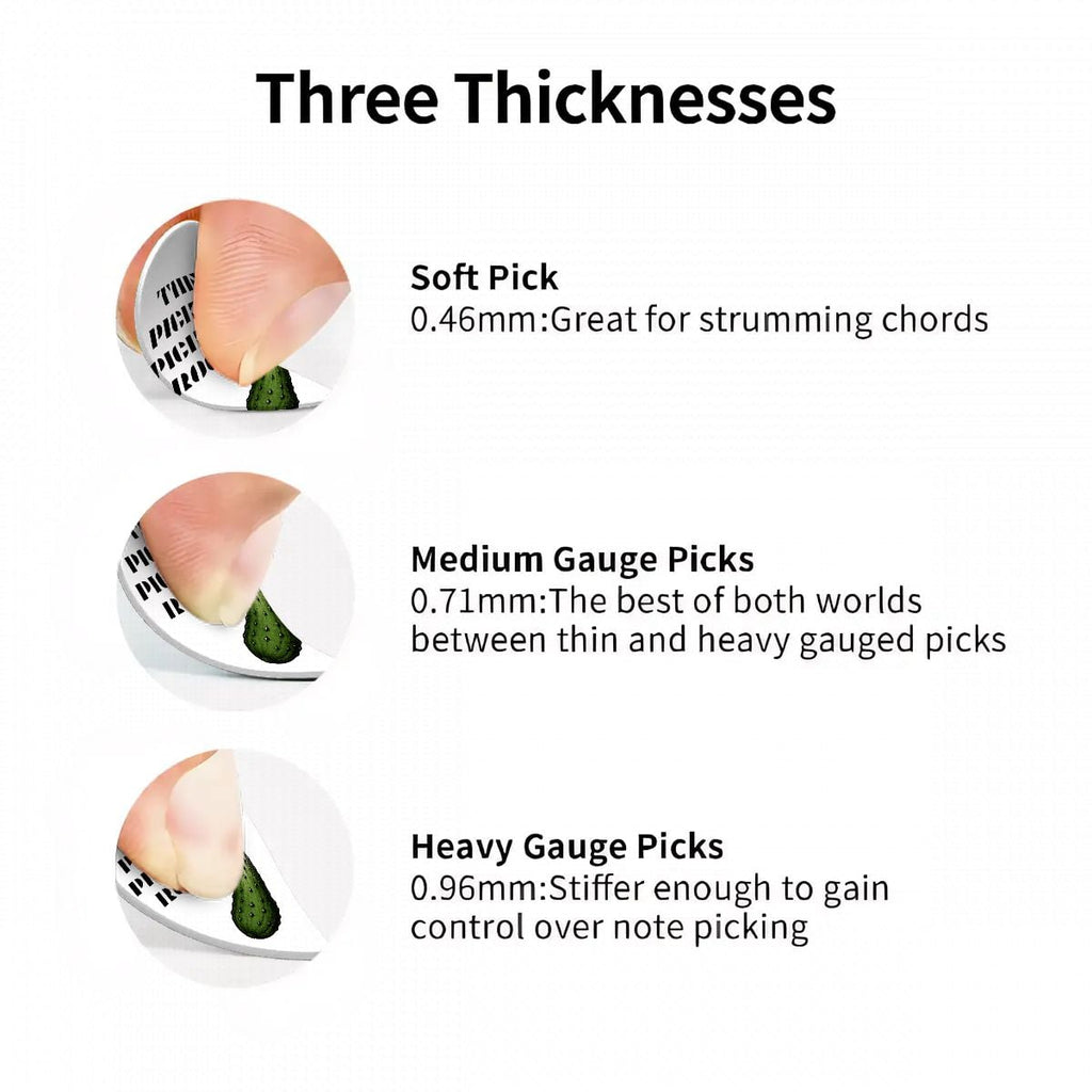 Guitar Picks 6 pcs  + Pick baggy THE PICKLE PICK OF ROCK