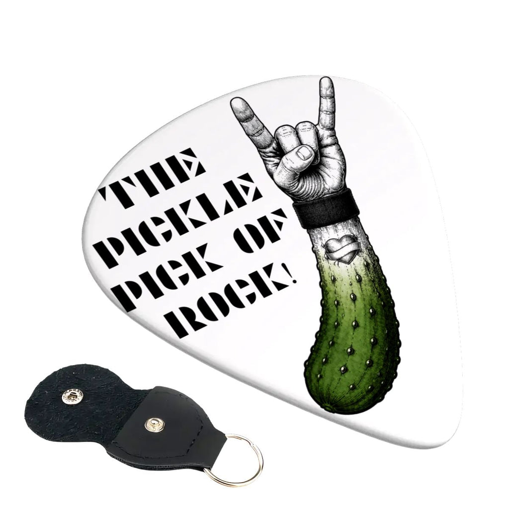 Guitar Picks 6 pcs  + Pick baggy THE PICKLE PICK OF ROCK