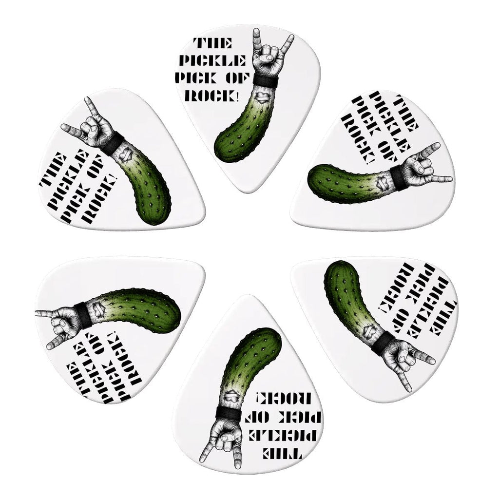 Guitar Picks 6 pcs  + Pick baggy THE PICKLE PICK OF ROCK