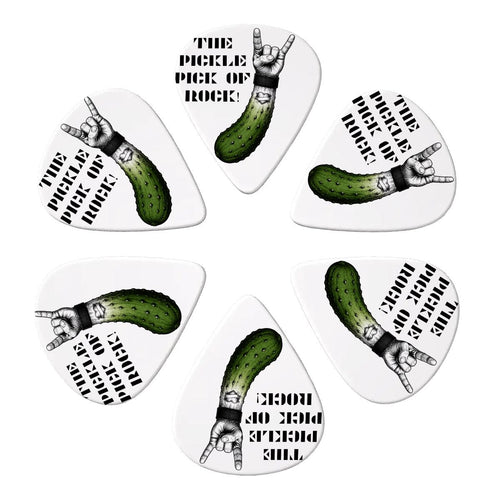 Guitar Picks 6 pcs  + Pick baggy THE PICKLE PICK OF ROCK
