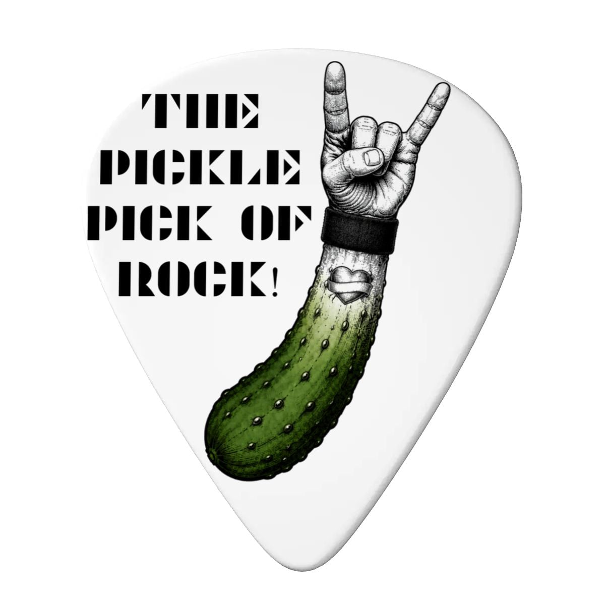 Guitar Picks 6 pcs  + Pick baggy THE PICKLE PICK OF ROCK
