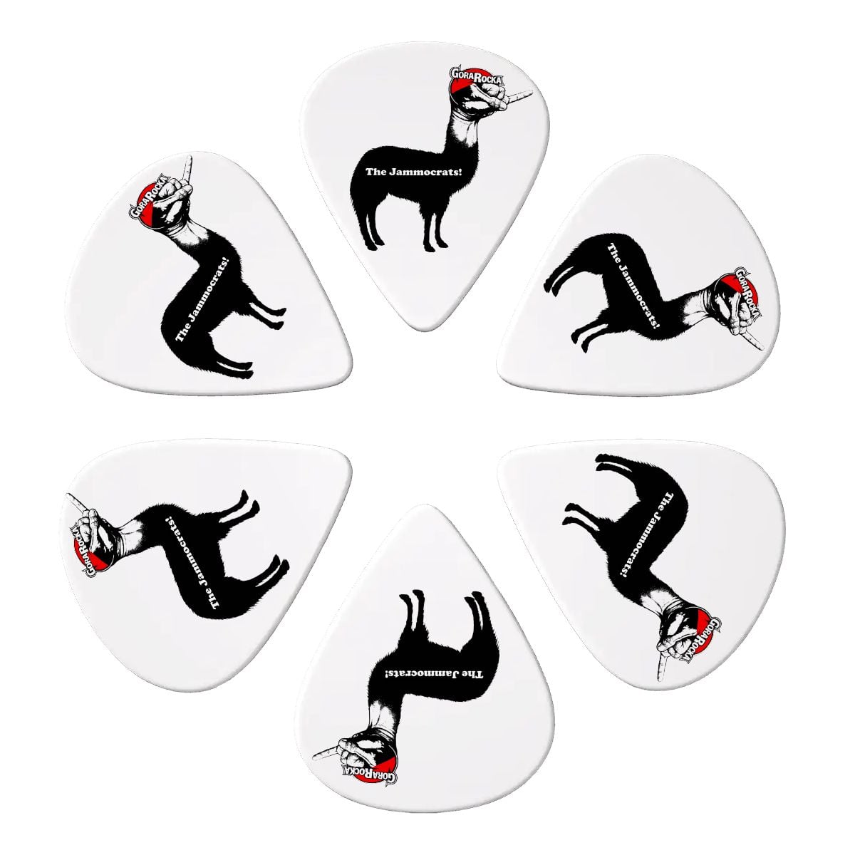 Guitar Picks 6 pcs + Guitar Bag Gora rocka llamacorn